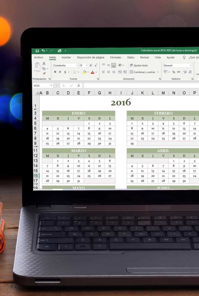 Descarga Gratis【 CALENDARIO EN EXCEL 】Todos Los Años